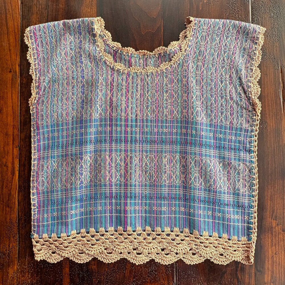 Oaxaca Artisan Woven Blouse Small/Medium | Handcrafted Mexican Textile Top
